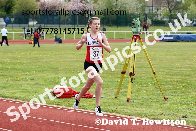 1500 metres, 2021 NECAA Middlesbrough Open Meting, Sunday, May 9th. Photo: David T. Hewitson/Sports for All Pics